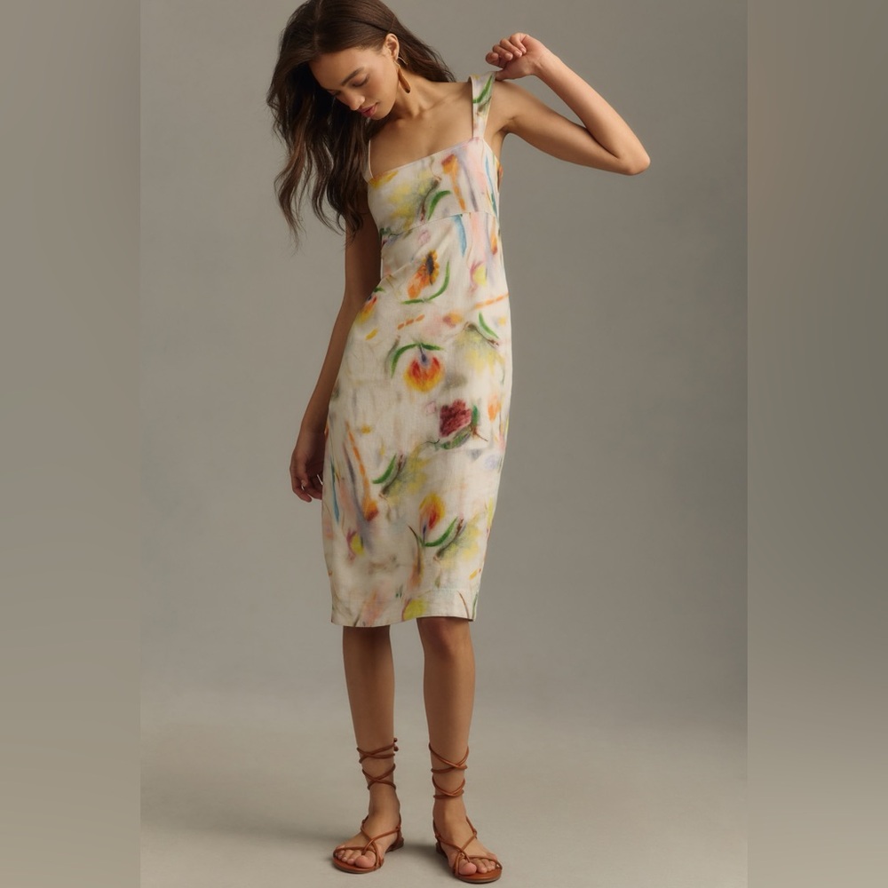 Anthropologie Klaas Jonkeman for Pilcro Multicolor Midi Dress